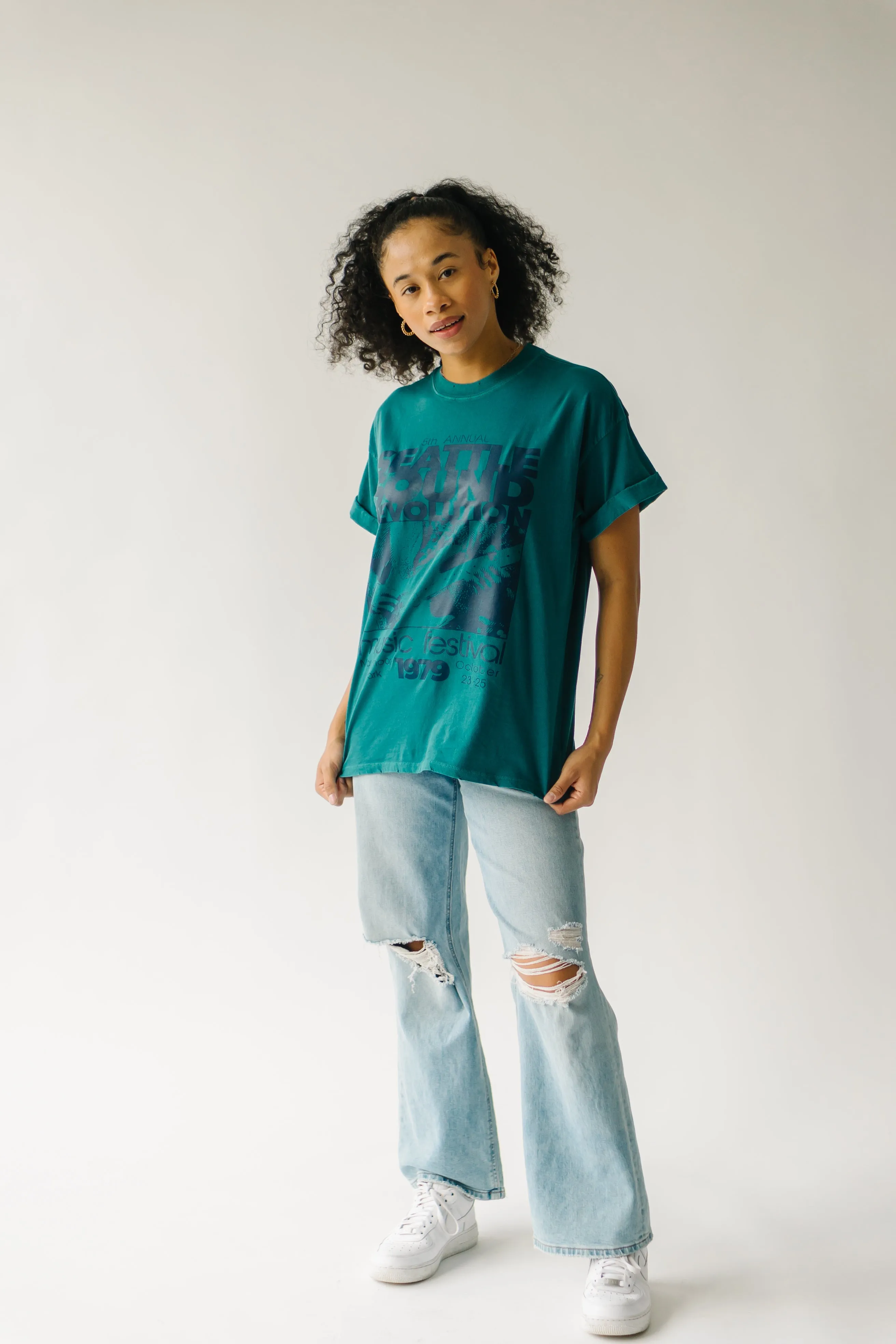 The Seattle Sound Revolution Graphic Tee in Dark Aqua