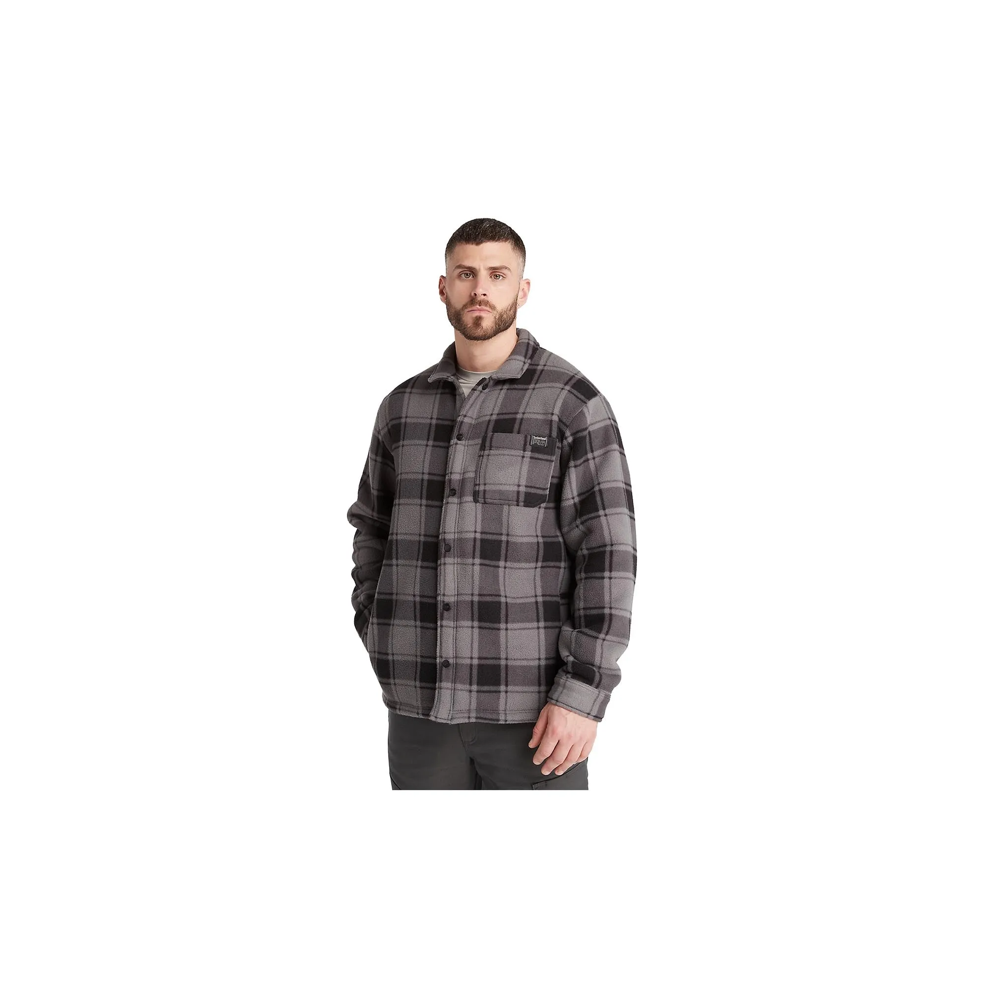 Timberland Pro Gritman Check Heavy Weight Fleece Shirt Tornado Tartan