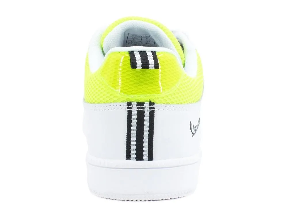 VESPA Festival Sneakers White Yellow Fluo V00013-414-1032