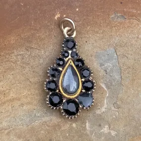 Victorian Onyx & Hair Pendant