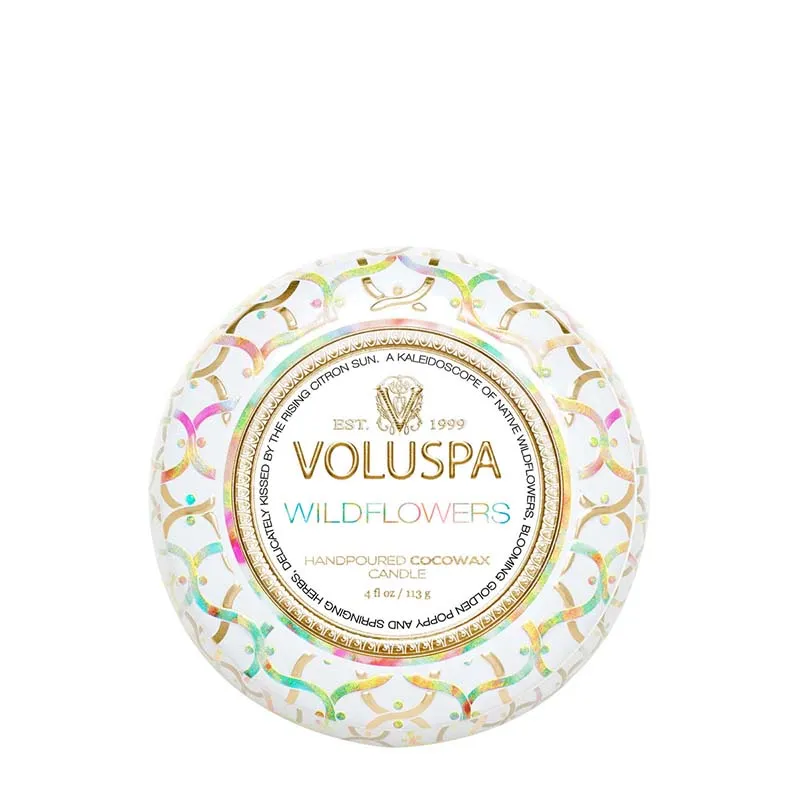 VOLUSPA | Wildflowers Mini Tin Candle