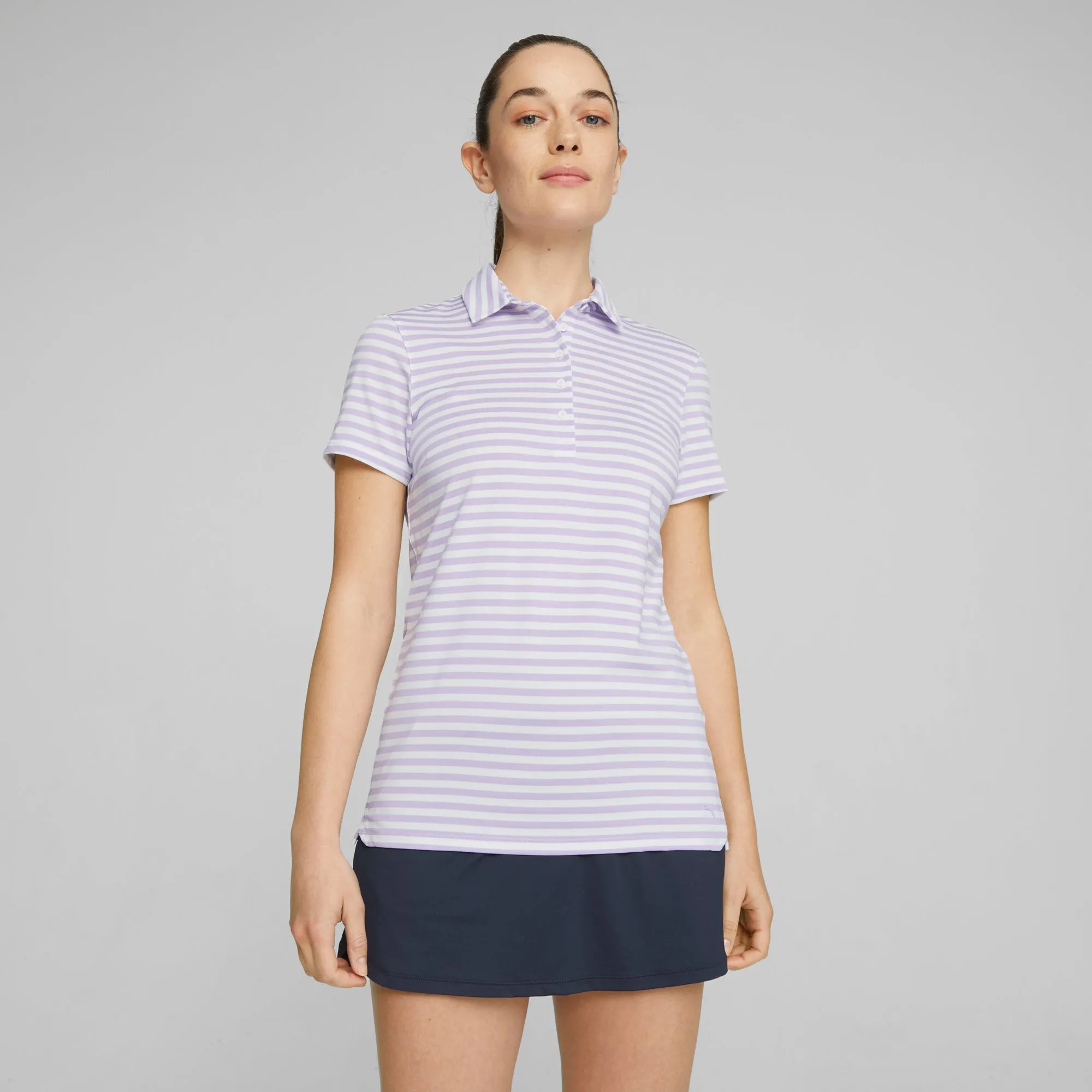 Women's MATTR Somer Stripe Golf Polo