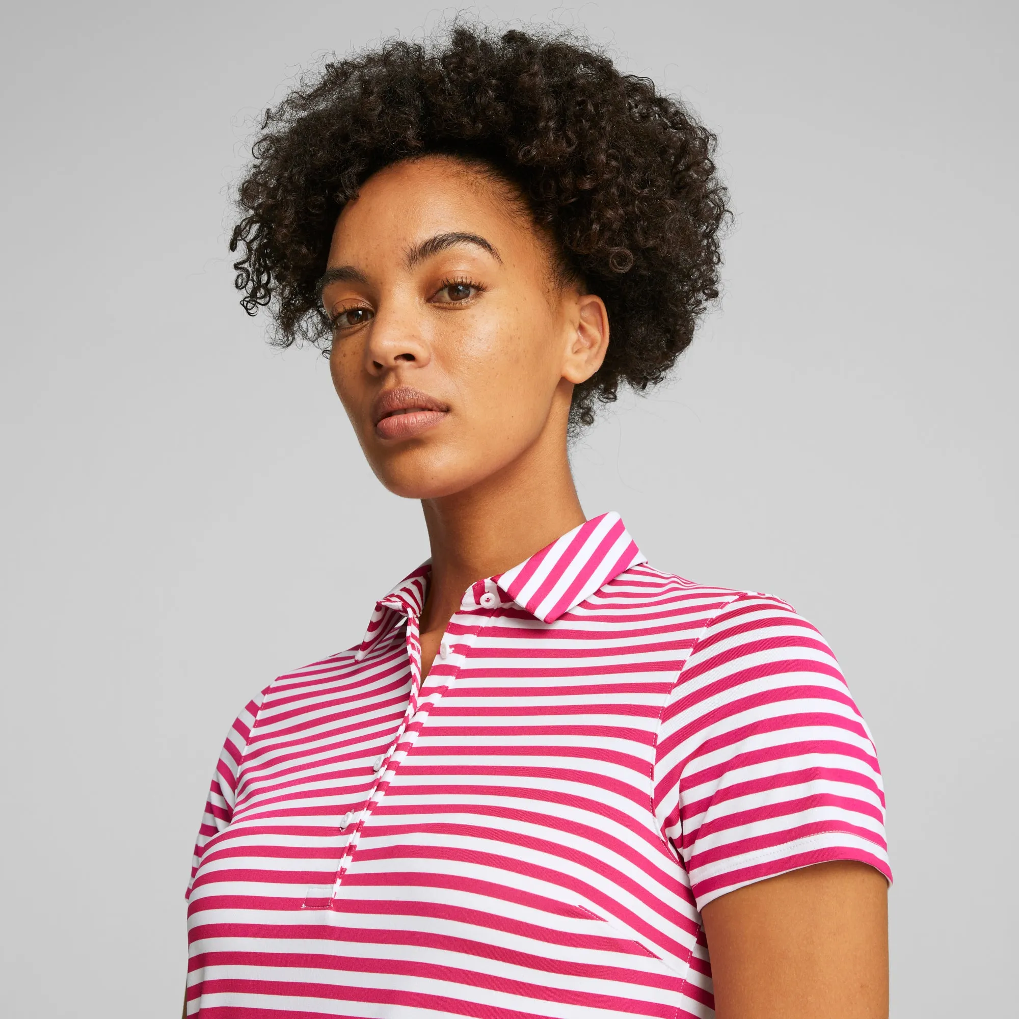 Women's MATTR Somer Stripe Golf Polo