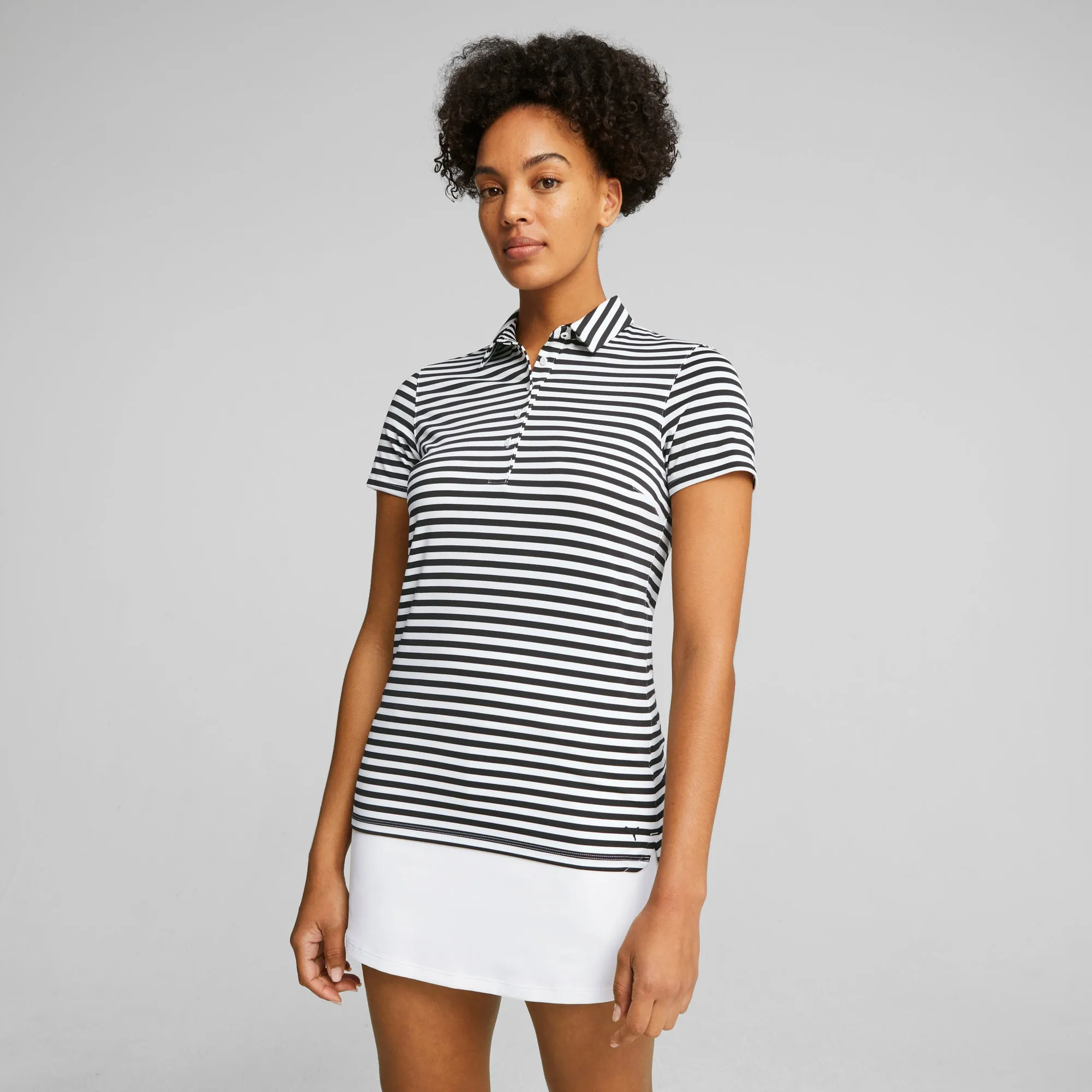 Women's MATTR Somer Stripe Golf Polo