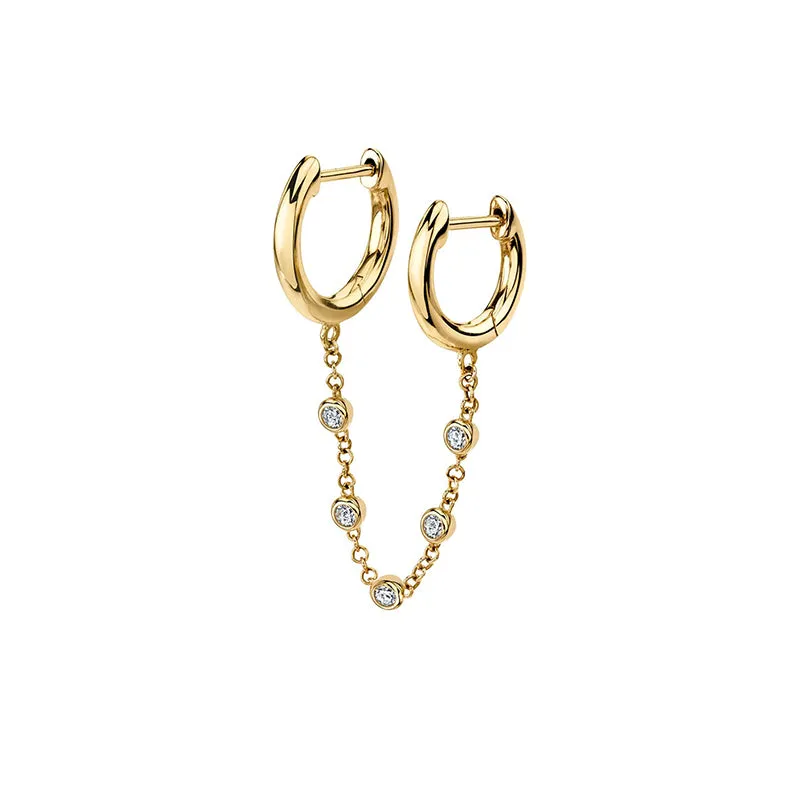 Women's Stud Dangle Hoop Earrings