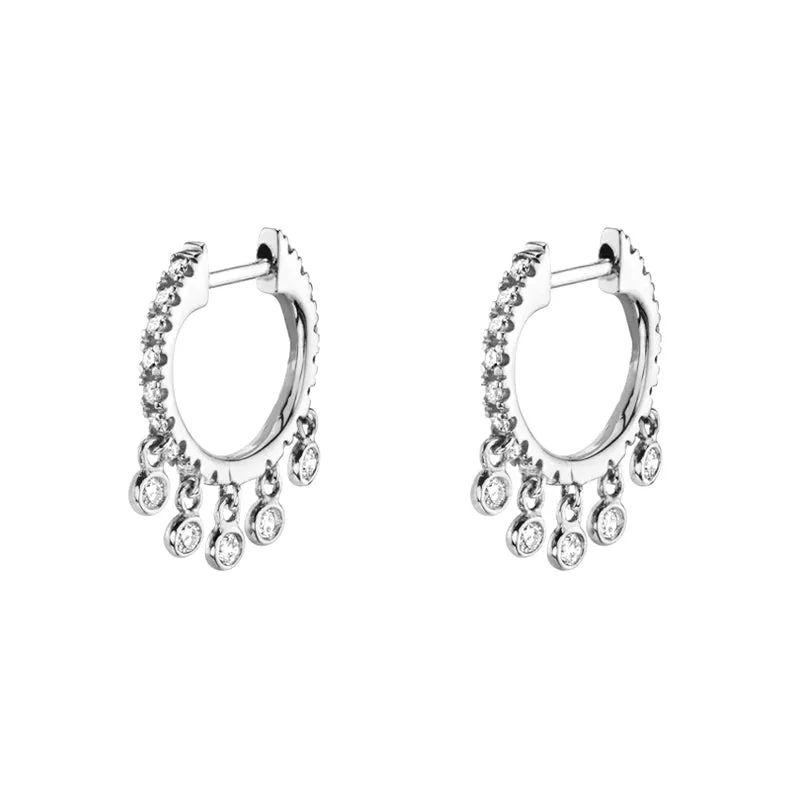 Women's Stud Dangle Hoop Earrings