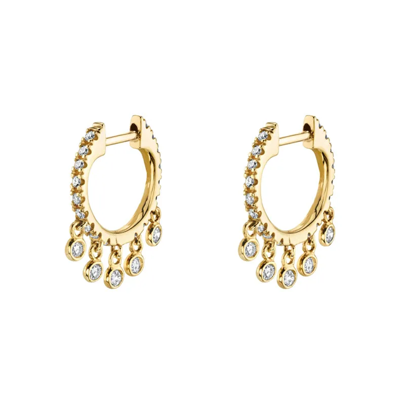 Women's Stud Dangle Hoop Earrings