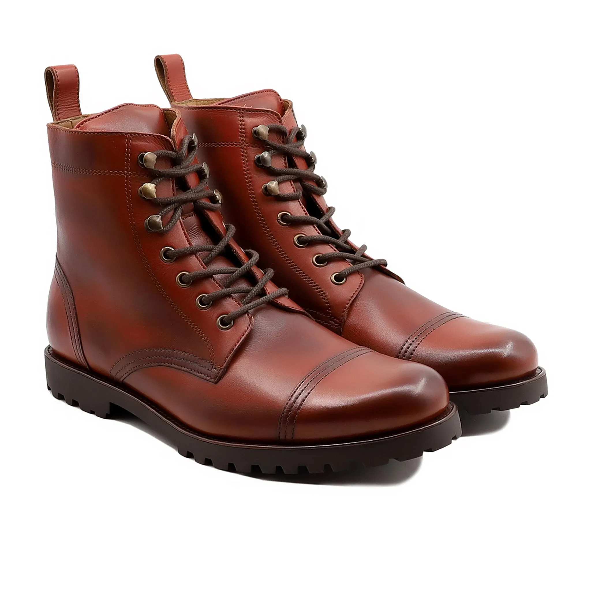 Yere - Men's Reddish Brown Calf Leather Boot